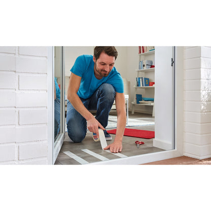 tesa 55731 Installation Tape, removable without leaving residue, 10 m x 50 mm, white-translucent – Application