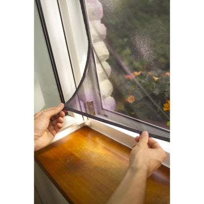 tesa INSECT STOP 2-in-1 Premium Sunshade and Fly Screen for Windows, 130 x 150 cm, Black – Instructions for Use