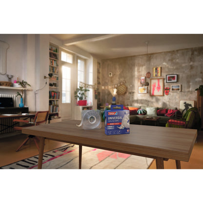 tesa Universal doppelseitiges Klebeband mit Nano Power, transparent – Sortiment