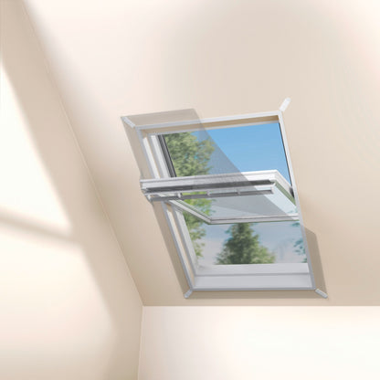tesa INSECT STOP 2-in-1 Sunshade and Fly Screen for Premium Skylights, Black – Application
