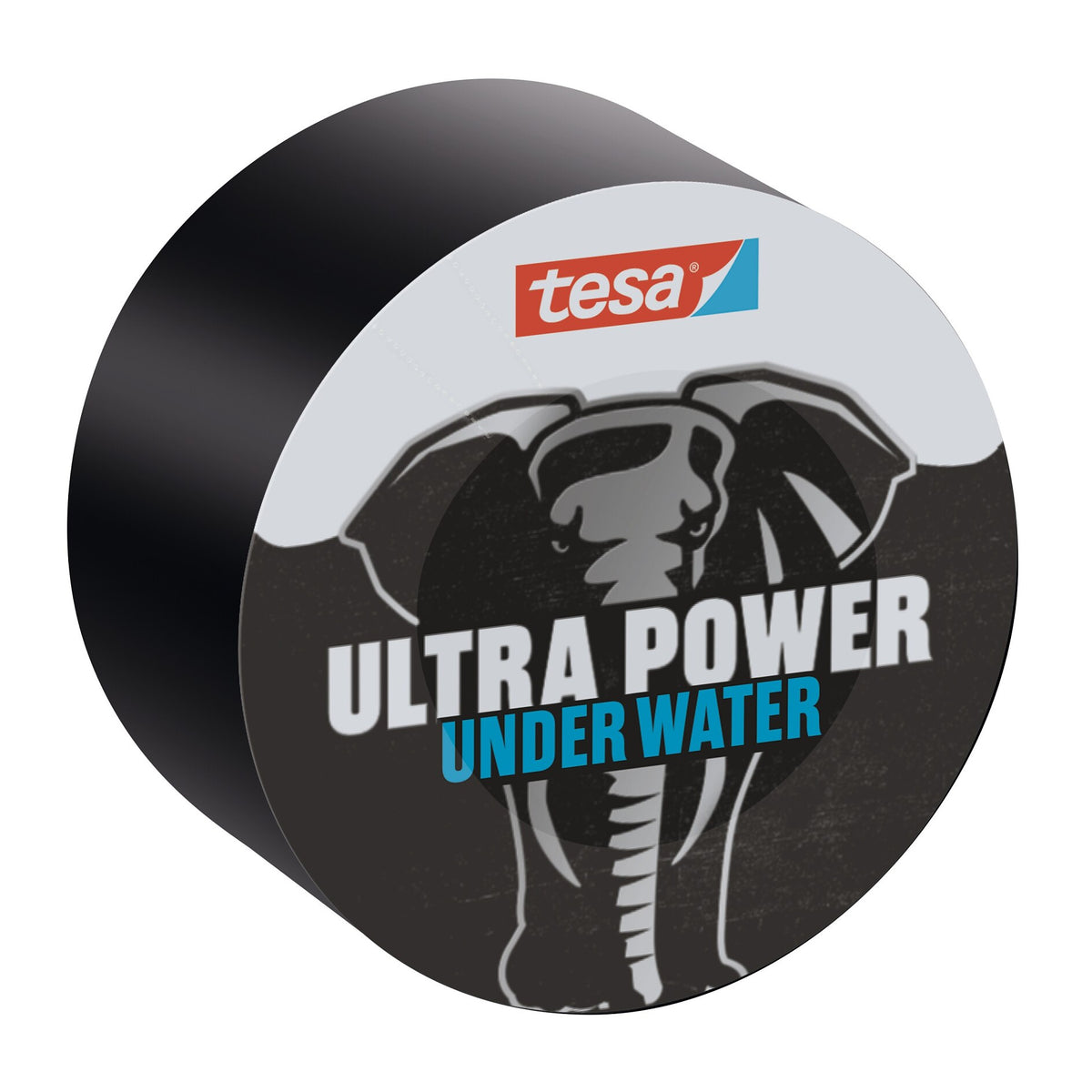 tesa Ultra Power Under Water - Waterproof Adhesive Tape - Sealing Tape, 1.5 m x 50 mm, black
