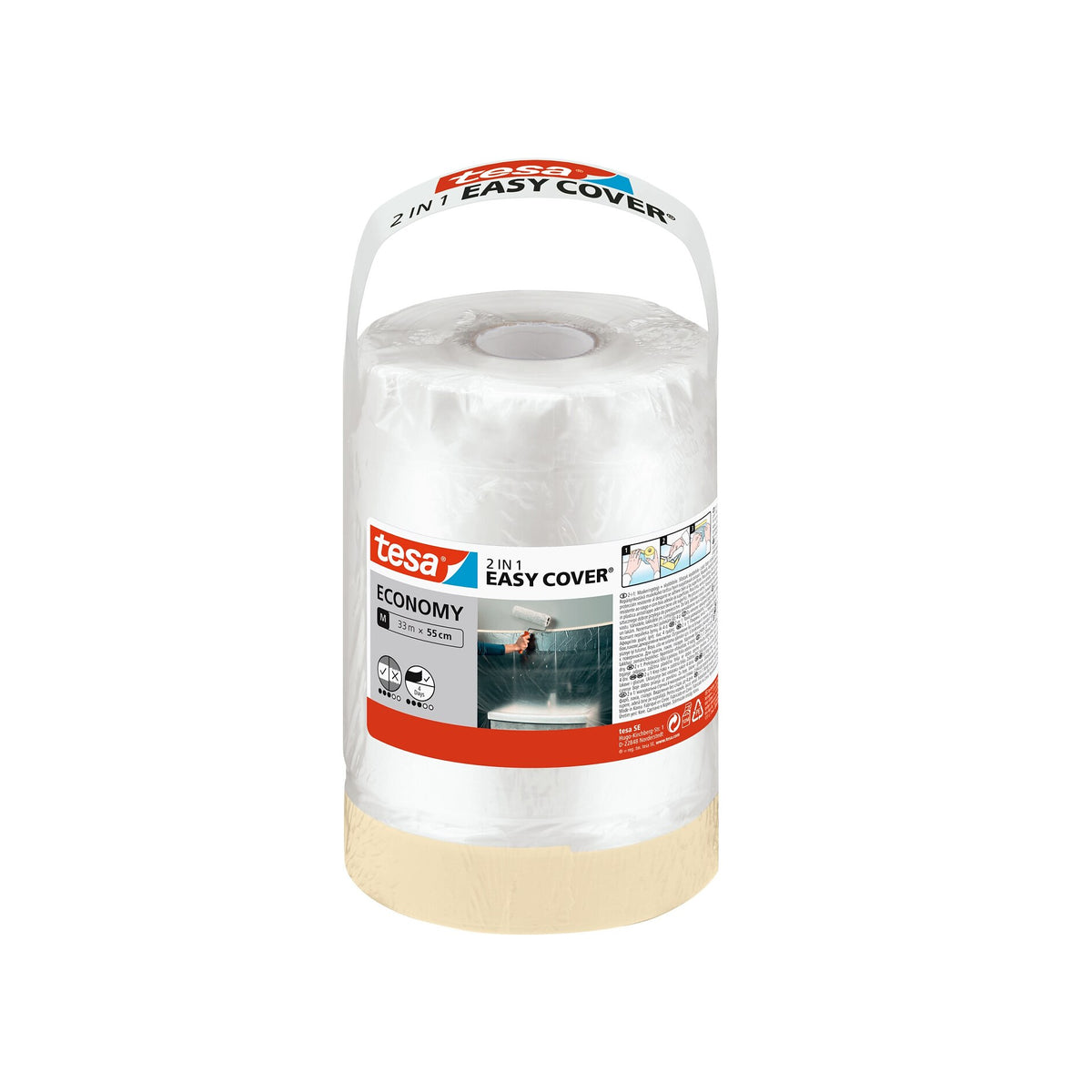 tesa Easy Cover Economy Refill Painter's Tape, M, 33 m x 550 mm