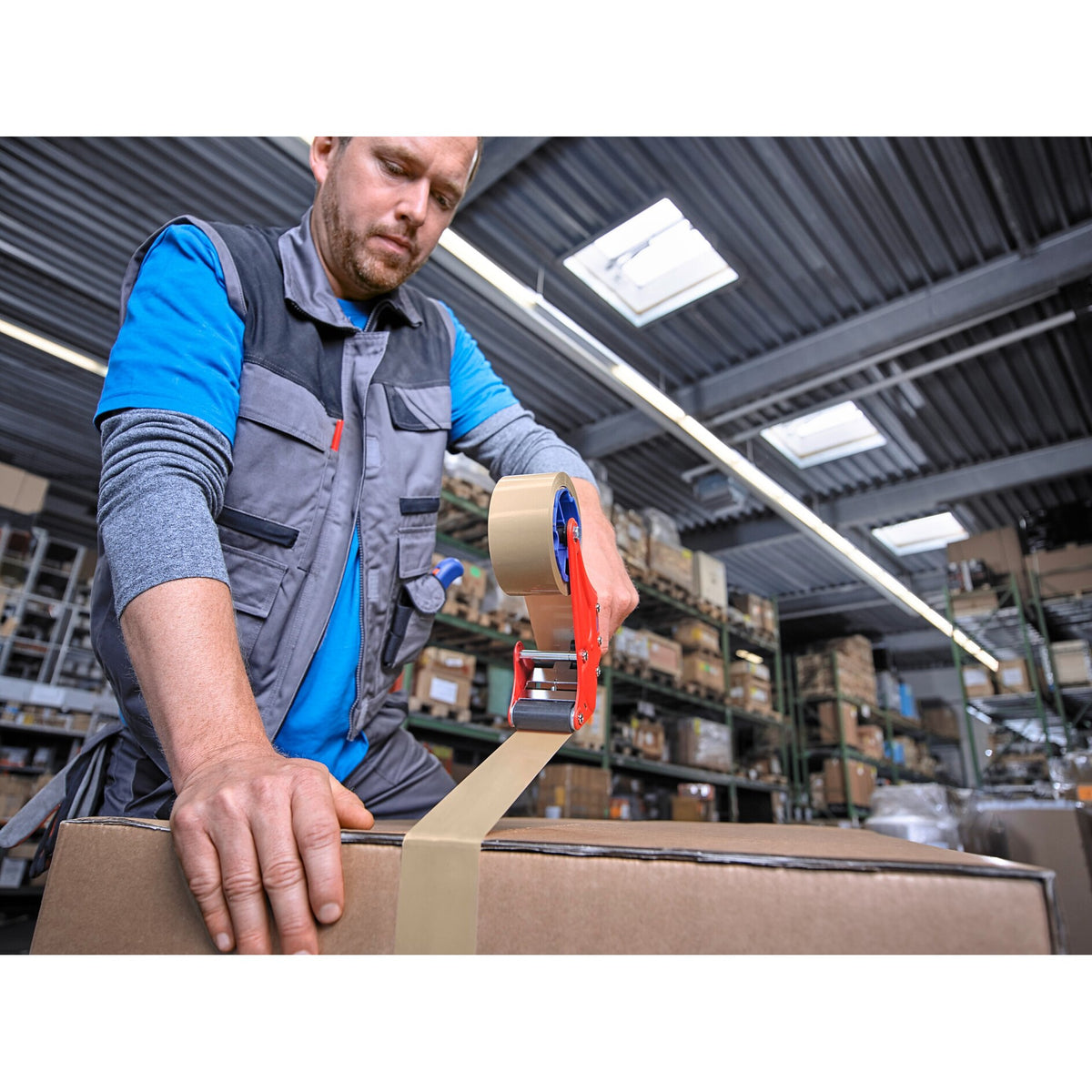 tesapack 57177 Ultra Strong Packaging Tape, Label, 66 m x 50 mm, Brown – Applications