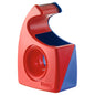 tesa 57443 Easy Cut Hand Dispenser, empty, for rolls up to 10 m x 19 mm, red-blue