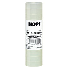 tesa NOPI Adhesive Tape, transparent, 10 m x 12 mm