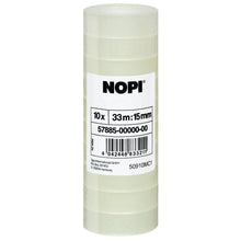 tesa NOPI Adhesive Film, Transparent, 33 m x 15 mm