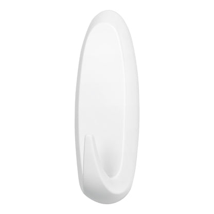tesa Powerstrips Self-Adhesive Hooks, XL Oval, White
