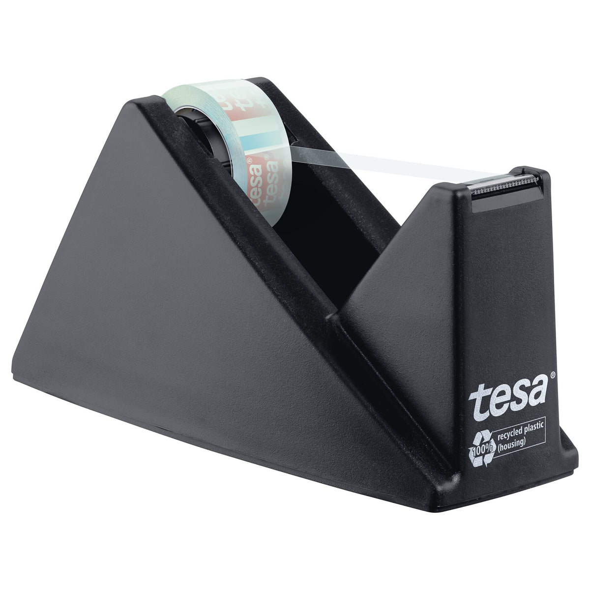 tesa DESK DISPENSER ECONOMY RECYCLED Desk Dispenser with tesafilm CRYSTAL RECYCLED, transparent