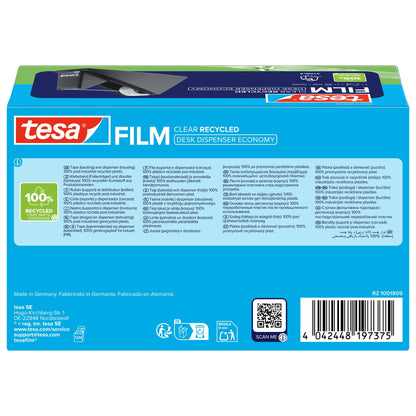 tesa DESK DISPENSER ECONOMY RECYCLED Desk Dispenser with tesafilm CLEAR RECYCLED, transparent