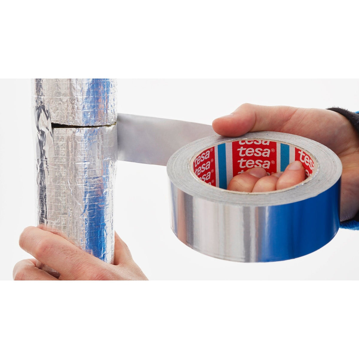tesa 60670 Aluminum Adhesive Tape, 50 m x 50 mm, Matte Silver – Applications