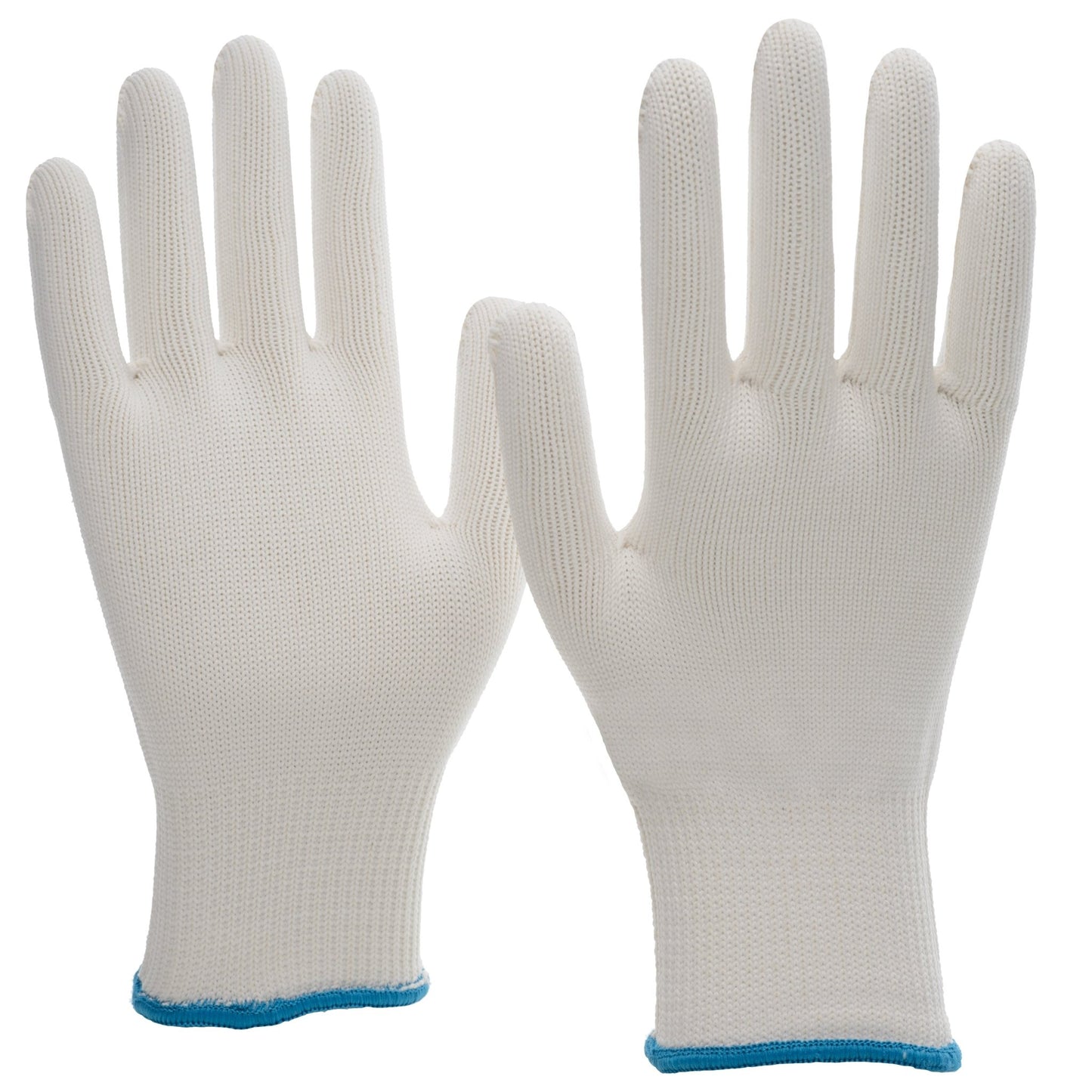 NITRAS knitted gloves, white