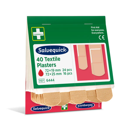Discontinued Item: Holthaus Medical Salvequick® Band-Aid Refill Set REF 6444 Protective Packaging, 2 Sizes | Pack (40 pieces)