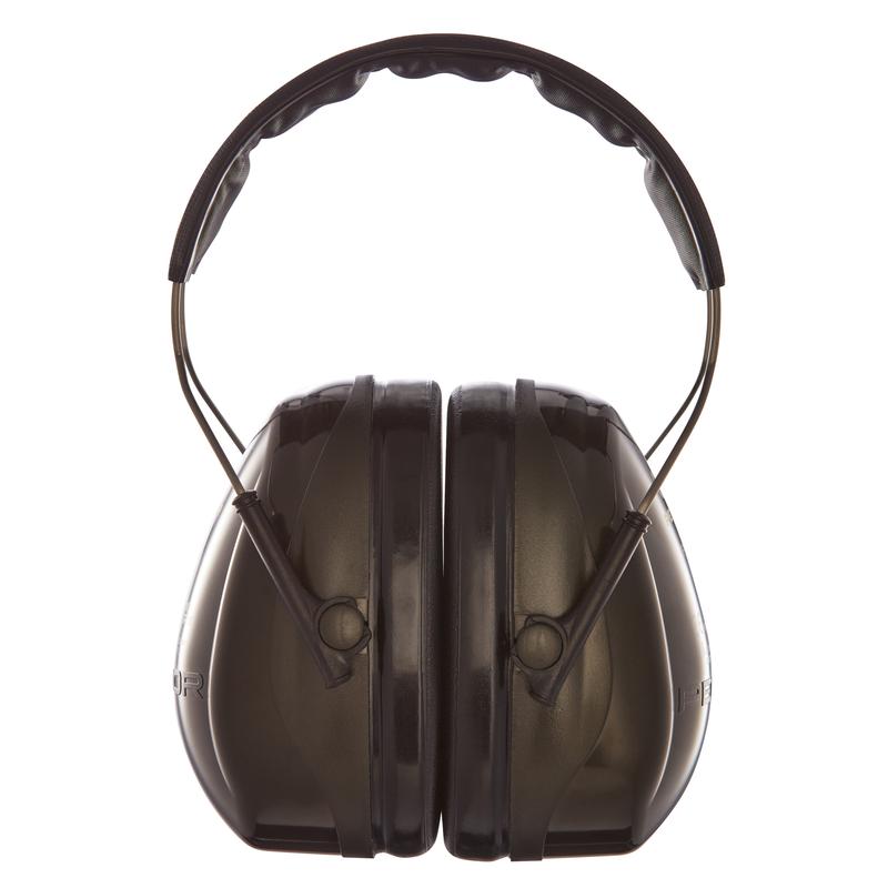 Cluasáin ghlasa 3M™ PELTOR™ Optime™ II H520A (SNR 31 dB) ó 3M Deutschland GmbH, anseo le banda ceann polster agus lúibíní miotail inchoigeartaithe, ag tairiscint cosaint cluaise iontaofa. Pacáiste: 1 Píosa.