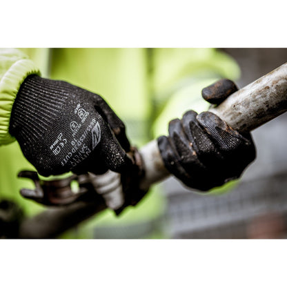 NITRAS ESD 3D CUT F, cut protection gloves, black