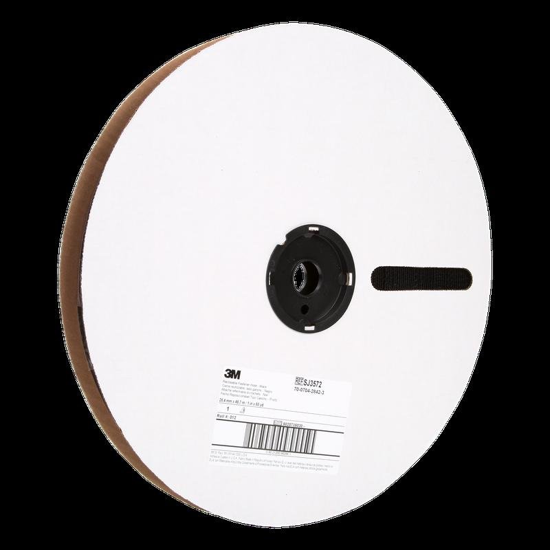 3M™ Hook Tape SJ3572 Black - Removable Velcro fasteners