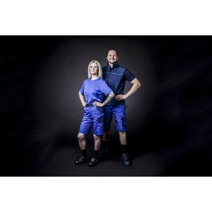 NITRAS MOTION TEX LIGHT, work trousers, short, royal blue / navy blue