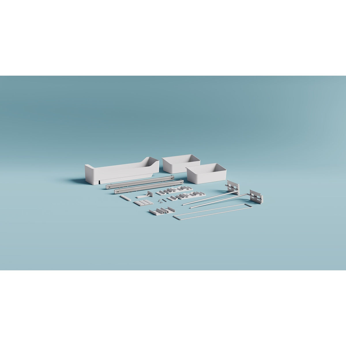 tesa Telescopic Side Pull-Out for the Kitchen, White – Application