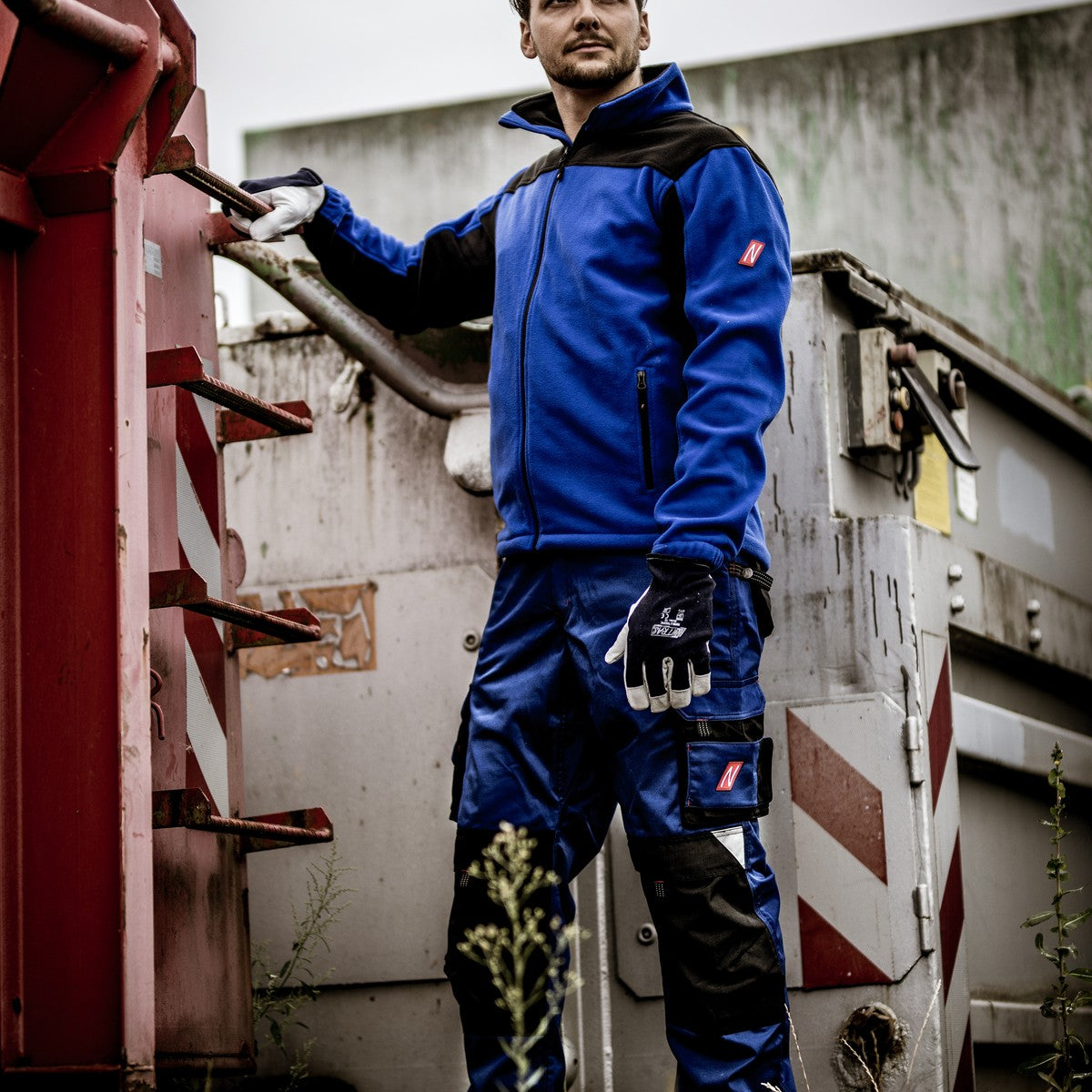 NITRAS MOTION TEX PLUS, fleece jacket, royal blue / black