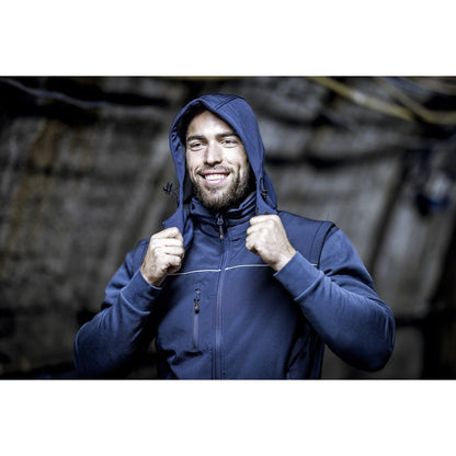 NITRAS detachable hood, navy blue, OEKO-TEX polyester: 94%; Elastane: 6% | Pack (1 piece)
