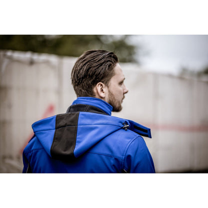 NITRAS detachable hood, royal blue / black, OEKO-TEX polyester: 94%; Elastane: 6% | Pack (1 piece)