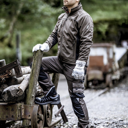 NITRAS MOTION TEX LIGHT, softshell jacket, brown / black