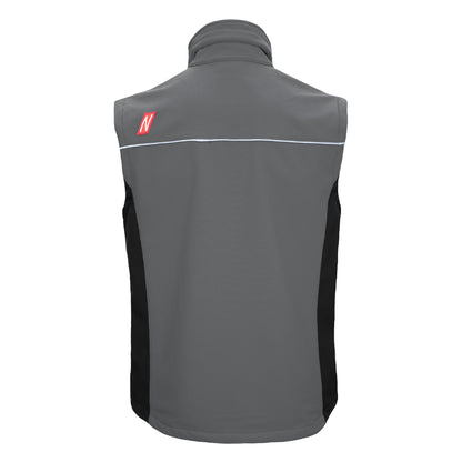 NITRAS MOTION TEX LIGHT, softshell vest, gray / black