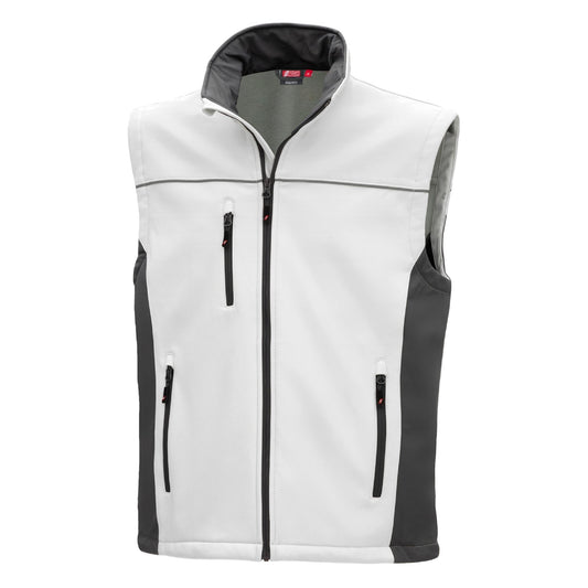 NITRAS MOTION TEX LIGHT, softshell vest, white / gray