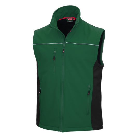 NITRAS MOTION TEX LIGHT, softshell vest, green / black