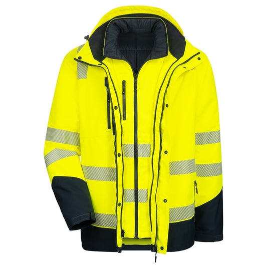 NITRAS MOTION TEX VIZ PLUS, high-visibility multifunctional jacket
