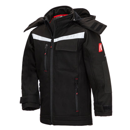 NITRAS MOTION TEX KIDS, softshell jacket, black