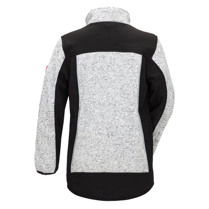 NITRAS MOTION TEX KIDS, knitted softshell jacket, light gray / black