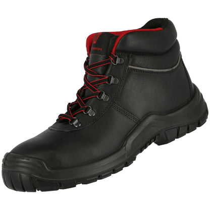 NITRAS POWER STEP MID, S3 HI HRO safety boots, mid-height, black
