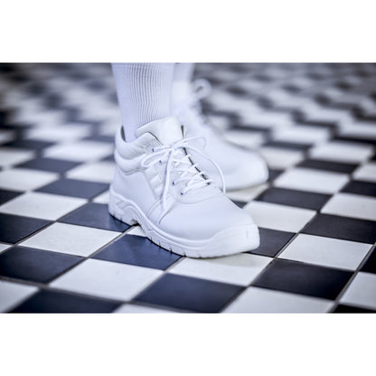 NITRAS CLEAN STEP MID, S2 safety boots, mid-height, white