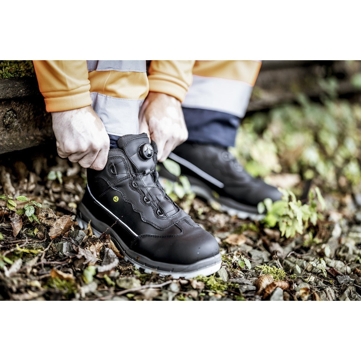 NITRAS SPORT STEP MID FIT, safety boots, mid-height, black