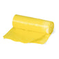 A partially unrolled Nölle Profi Brush trash bag 35 liters, 16 my, yellow (1 piece) from Nölle Profi Brush Brush & Paint Technology e.K. shows its yellow color and robust texture against a white background.