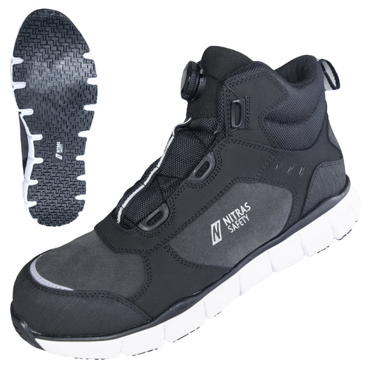 NITRAS SONIC STEP MID FIT, S3S FO HRO SC SR, safety boots, mid-height