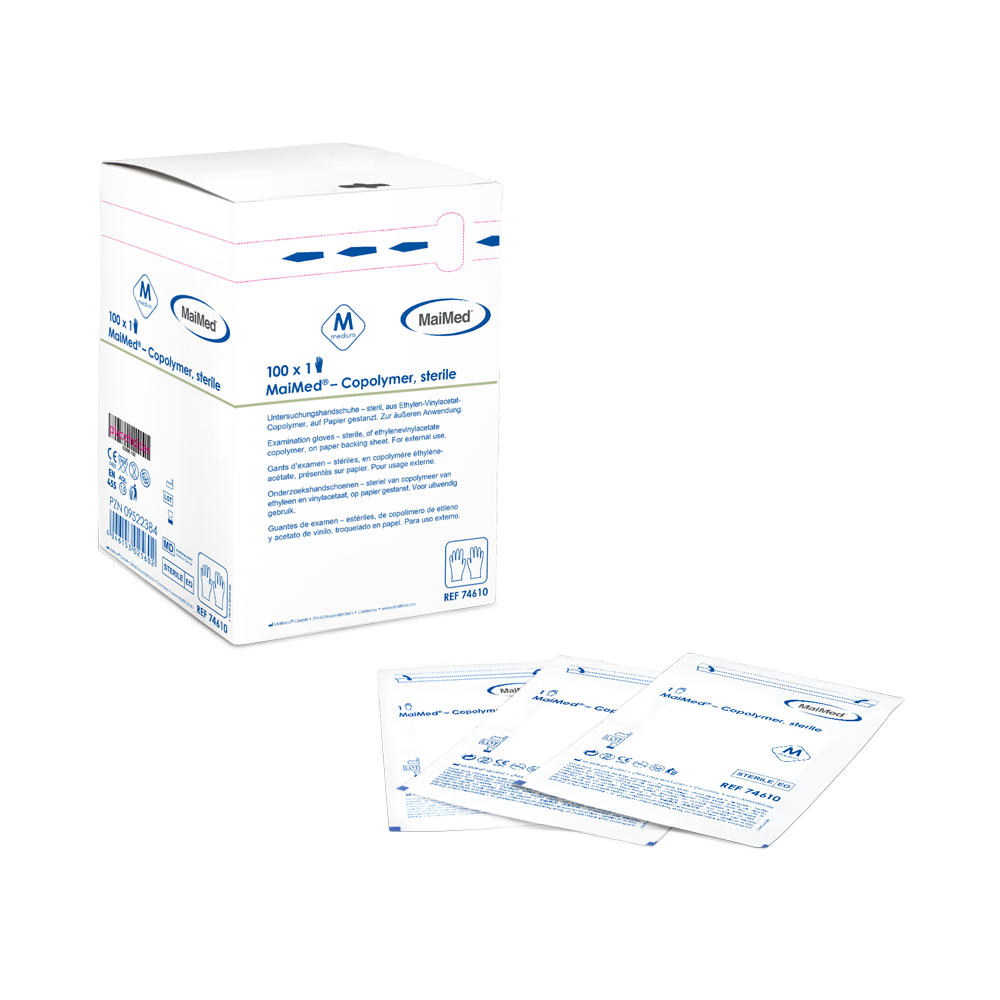 MaiMed copolymer sterile, disposable gloves