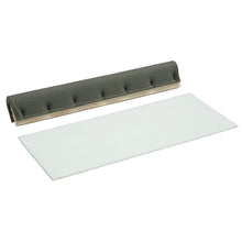 Tá na ceapacha pluise 41 x 18 cm ó Diversey Deutschland GmbH & Co. OHG (6 cheapa pluise + 1 spúinse adhmaid) oiriúnach go hidéalach chun dromchlaí íogaire a phróiseáil.