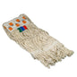 The TASKI Duo Mop Fringes (300 g) from Diversey Germany have absorbent 100% cotton fringes with band reinforcement, colored labels, are washable up to 95°C and ideal for TASKI Duo Mop systems. Box with 2 packs.