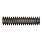 The black, cylindrical TASKI procarpet 30 extraction brush from Diversey Deutschland GmbH & Co. OHG has short, evenly distributed bristles and a small red dot at one end. Pictured on a white background. Ideal for carpets and upholstery. Package: 1 piece.