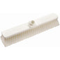 The floor broom, white, soft (400 x 60 x 50 mm) from Diversey Deutschland GmbH & Co. OHG features a threaded opening for handles and lies horizontally on a white background. Package: 1 piece.