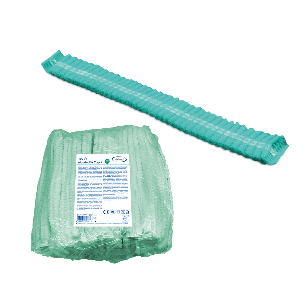 MaiMed-Cap K, caipín gearrthóg déanta as PP, 100 píosa/mála