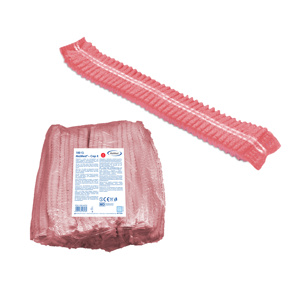 MaiMed-Cap K, caipín gearrthóg déanta as PP, 100 píosa/mála