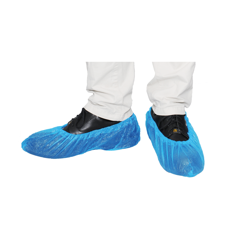 Clúdach MaiMed Clúdaíonn bróg CPE Clúdaíonn bróg indiúscartha déanta as CPE, gorm, 100 píosaí / pacáiste. | Pacáiste (100 píosa)