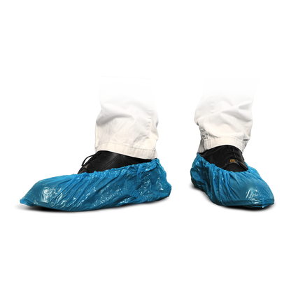 Clúdach bróg Corpoideachais MaiMed Clúdaíonn bróg indiúscartha déanta as Corpoideachas, gorm, 100 píosa/paca. | Pacáiste (100 píosa)