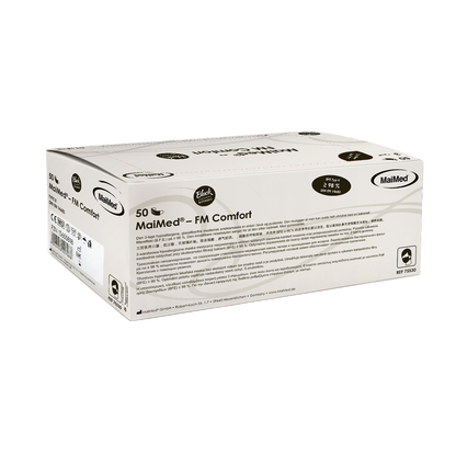 MaiMed-FM Masc máinliachta chompord, neamh-steiriúil, 3-ply, 50 píosa/bosca