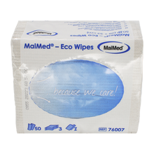 MaiMed- Eco Wipes - wiping & care cloth, 28x33cm recycled tissue, natural white, 3-ply, 50 pieces/pack | Pack (50 pieces)
