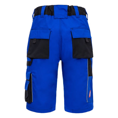 NITRAS MOTION TEX PLUS, work trousers, short, royal blue / black