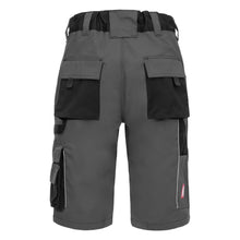NITRAS MOTION TEX PLUS, work trousers, short, gray / black