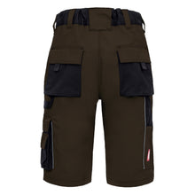 NITRAS MOTION TEX PLUS, work trousers, short, brown / black